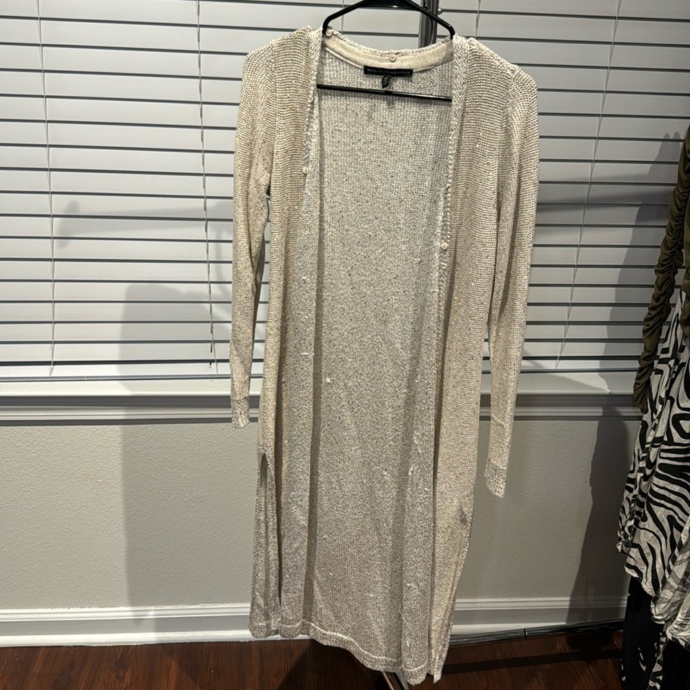 Gold Sequin long cardigan